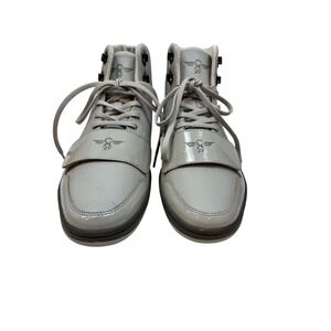 Creative Recreation Cesario Mens 11 Grey Patent Leather High Top Sneakers CR439